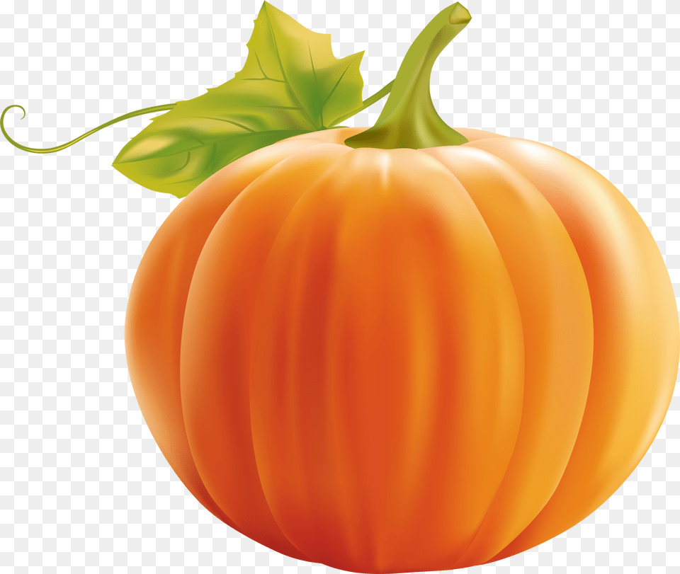 Pumpkin Clipart Transparent Background, Vegetable, Food, Produce, Plant Free Png