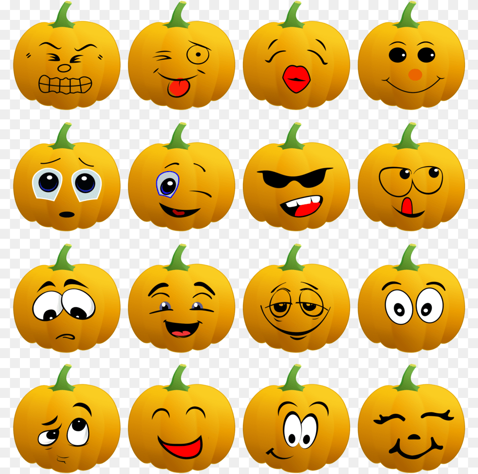 Pumpkin Emoji, Food, Plant, Produce, Vegetable Free Png Download