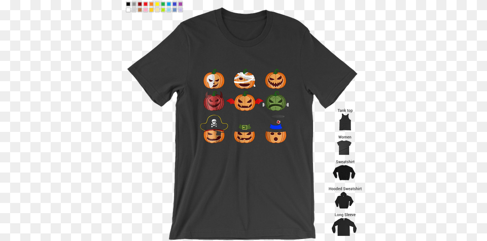 Pumpkin Emoji Halloween Costume T Transparent, Clothing, T-shirt Free Png Download