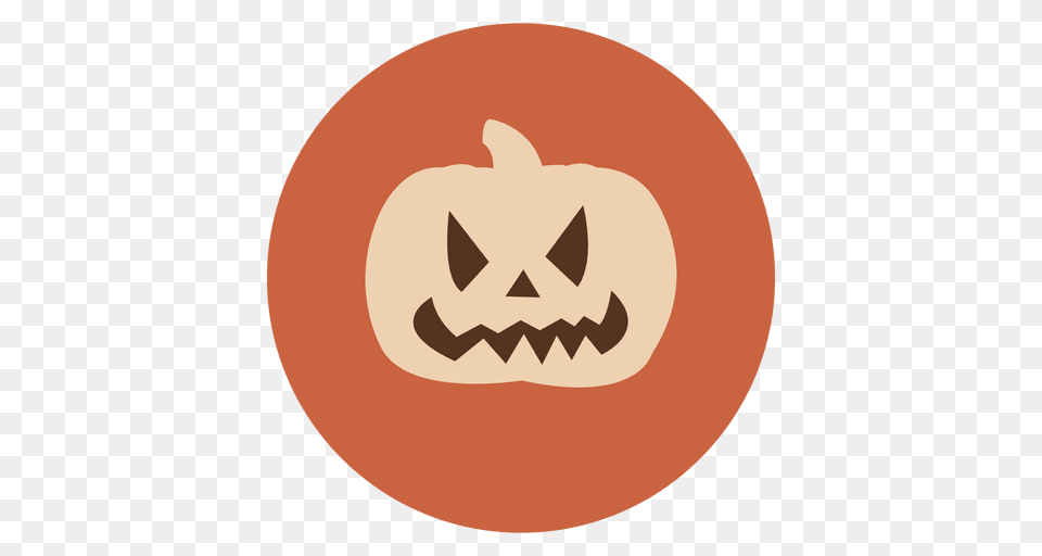 Pumpkin Face Circle Icon, Festival, Logo Png