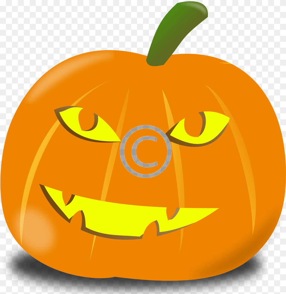 Pumpkin Halloween Clip Art Sad, Vegetable, Food, Produce, Plant Free Png Download