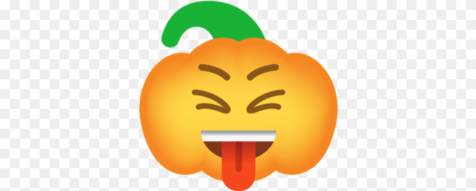 Pumpkin Halloween Emoji Sticker Happy, Food, Produce, Bell Pepper, Pepper Png Image