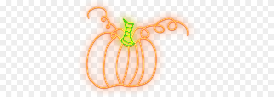 Pumpkin Halloween Illustrations Neon Halloween Pumpkin Transparent, Food, Plant, Produce, Vegetable Png