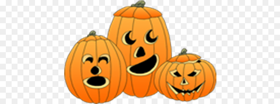 Pumpkin Halloween Jack O Lanterns Clip Art, Food, Plant, Produce, Vegetable Free Png Download