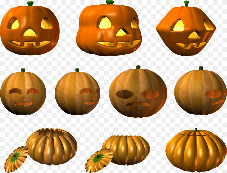 Pumpkin Halloween Jack O39 Lantern, Food, Plant, Produce, Vegetable Png Image