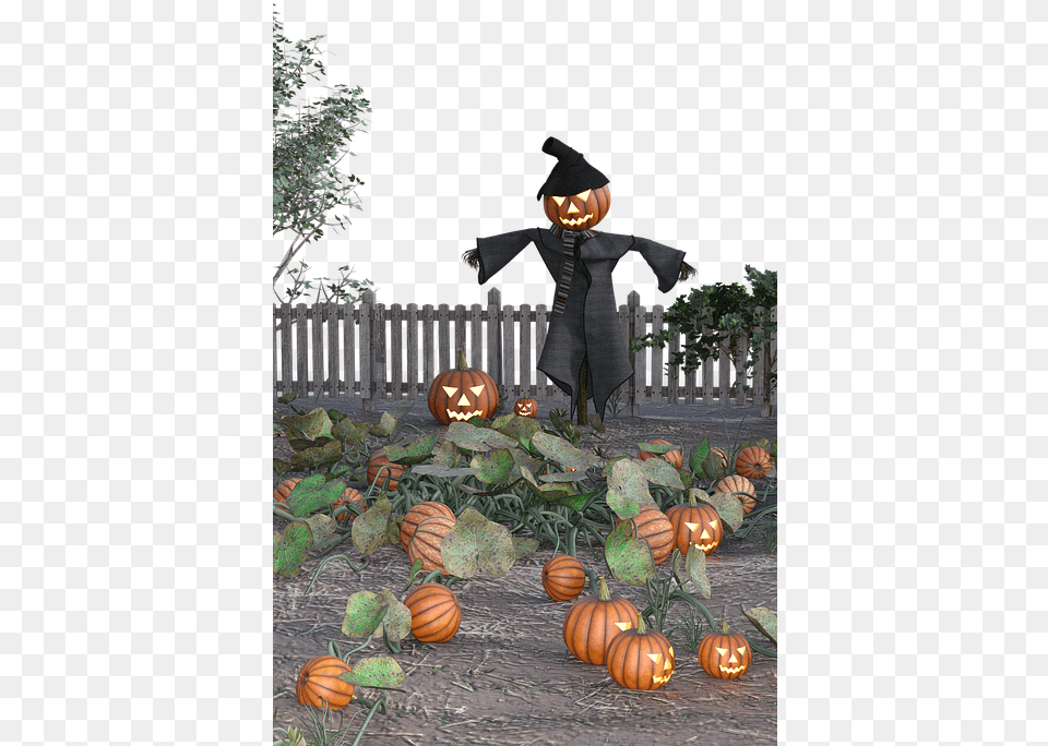 Pumpkin Halloween Scarecrow Creepy Scary Espantapajaros Con Calabaza, Adult, Person, Man, Male Free Png