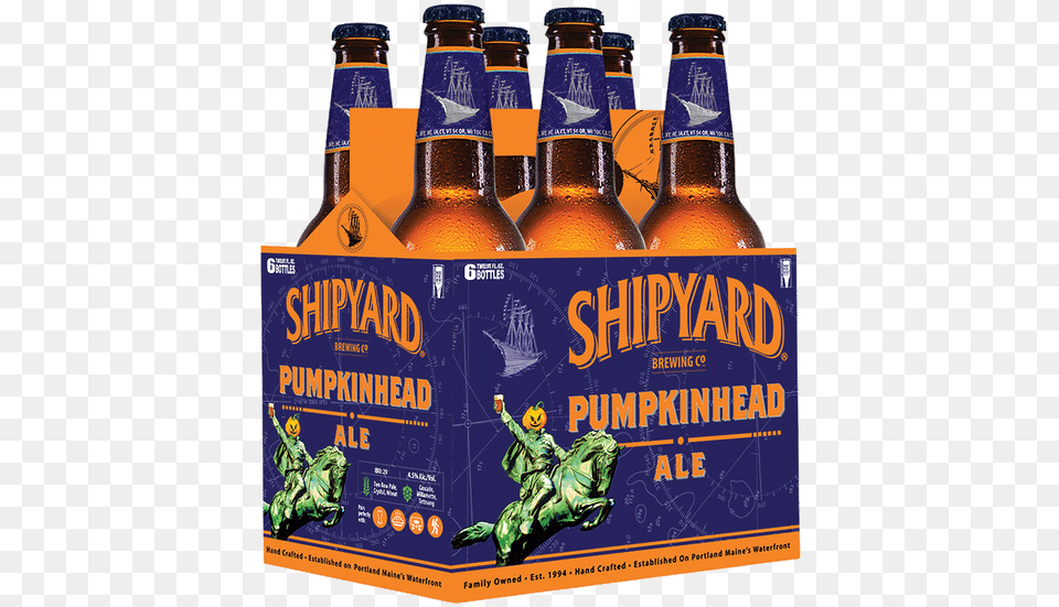 Pumpkin Head, Alcohol, Beer, Beer Bottle, Beverage Png