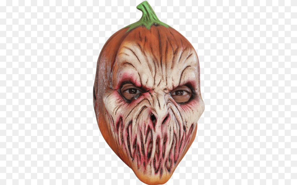 Pumpkin Head Jr Jack Olantern Childu0027s Size Halloween Costume Mask Mask, Adult, Person, Woman, Female Png