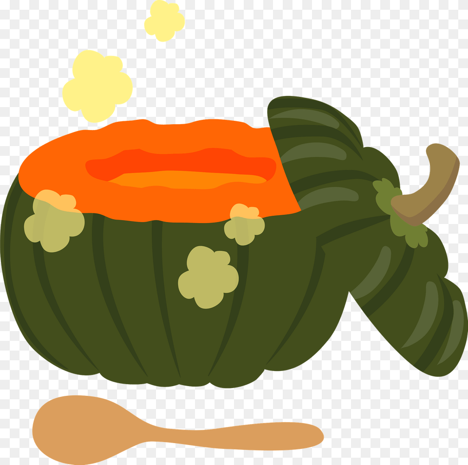Pumpkin Is Filled With Soup Clipart, Food, Produce, Fruit, Plant Png