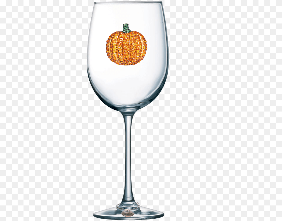 Pumpkin Jeweled Stemmed Wine Glass Funny Mom Wine Glass, Alcohol, Beverage, Goblet, Liquor Png Image