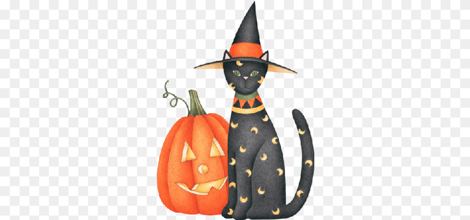 Pumpkin Mask Clipart Transparent Background Gifs Anims Halloween Cat And Pumpkin Cartoon Gif, Animal, Mammal, Pet, Baby Free Png Download