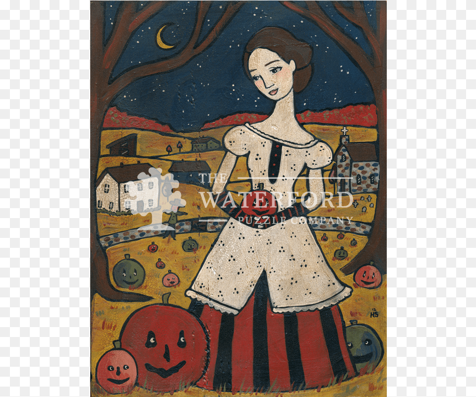 Pumpkin Patch, Art, Painting, Adult, Person Png Image