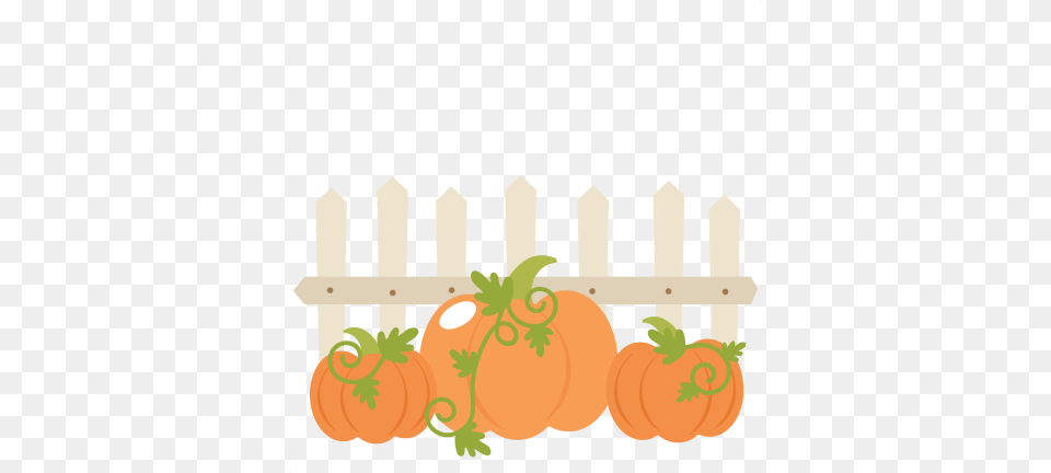Pumpkin Patch Clip Art, Fence, Picket, Food, Produce Png Image