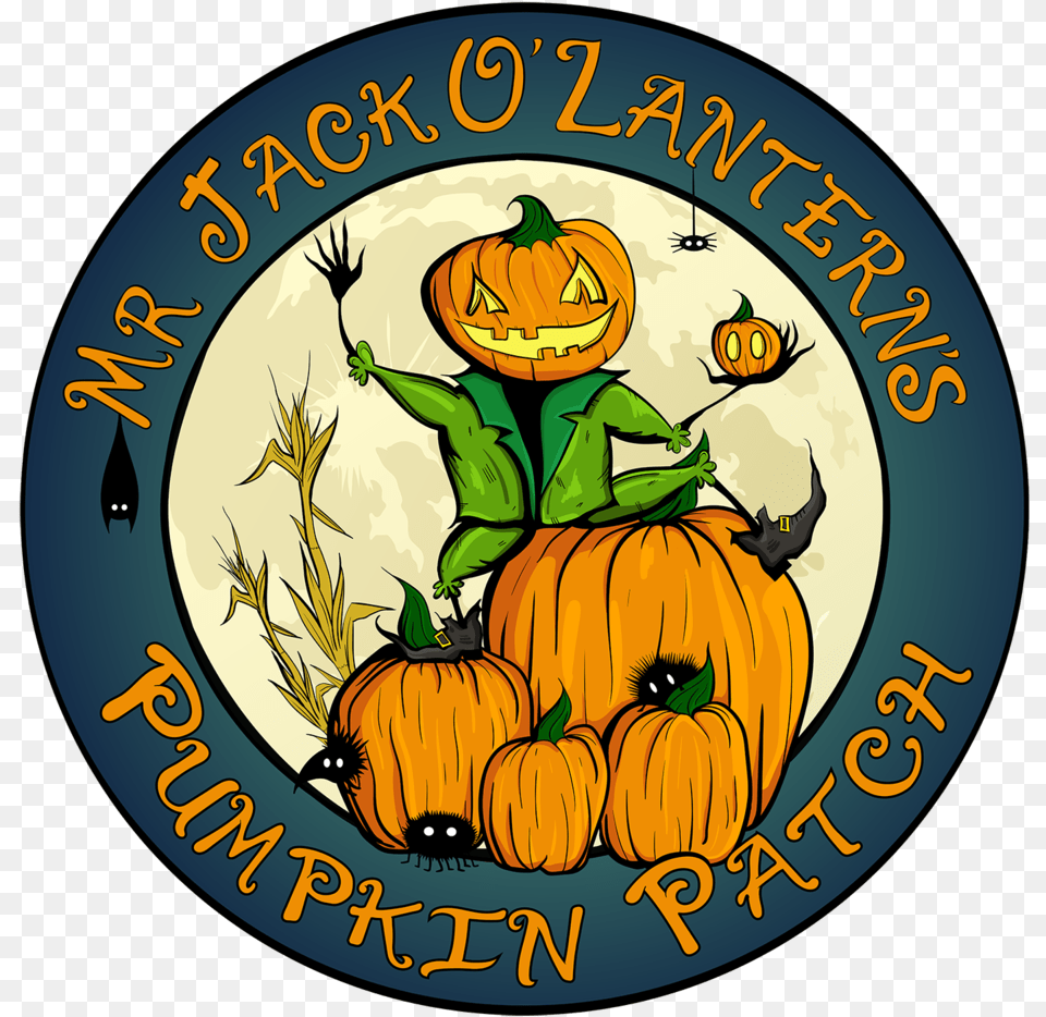 Pumpkin Patch Halloween Costumes Haunted Maze Games And More Transparent, Logo, Food, Plant, Produce Free Png Download
