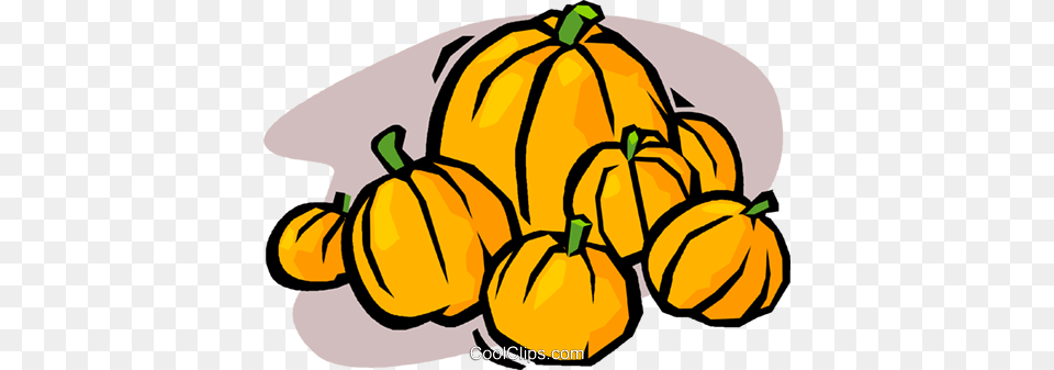 Pumpkin Patch Royalty Vector Clip Art Illustration, Food, Fruit, Plant, Produce Free Png