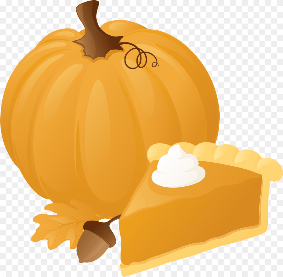 Pumpkin Pie Clipart Thanksgiving Pumpkin Pie Clipart, Food, Plant, Produce, Vegetable Png