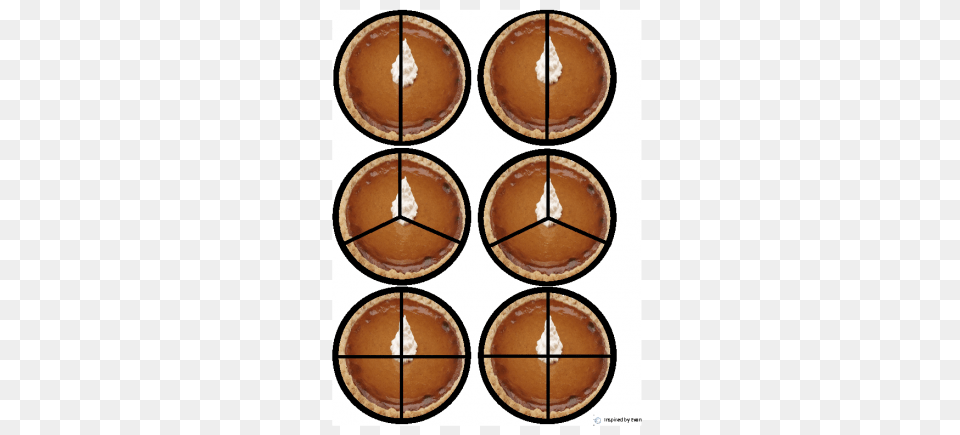 Pumpkin Pie Fractions Cut And Paste For Autism, Cream, Dessert, Food, Icing Png Image