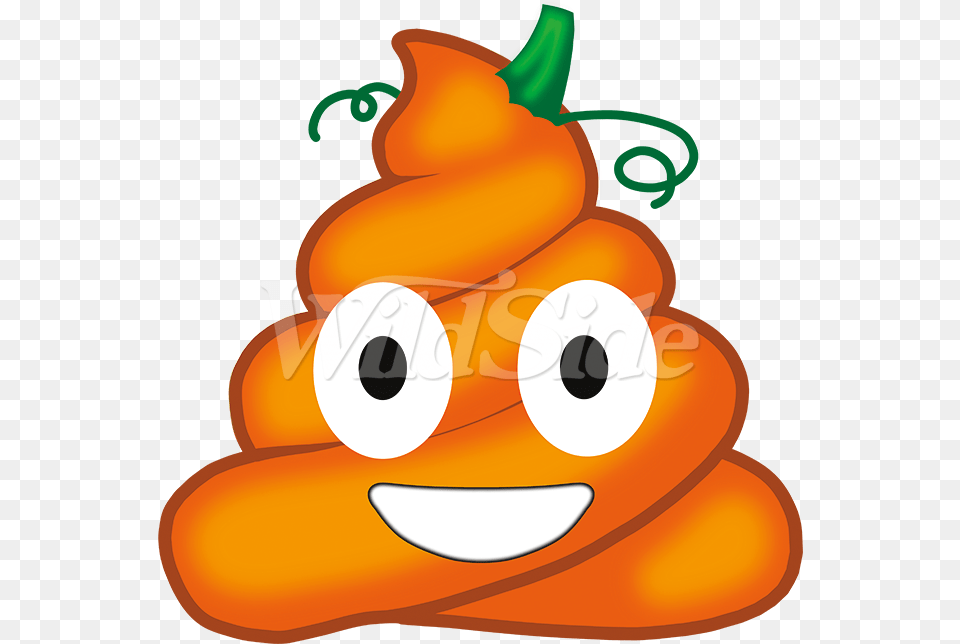 Pumpkin Poo Emoji Stock Transfer Clipart Halloween Poop Emoji, Carrot, Food, Plant, Produce Free Png