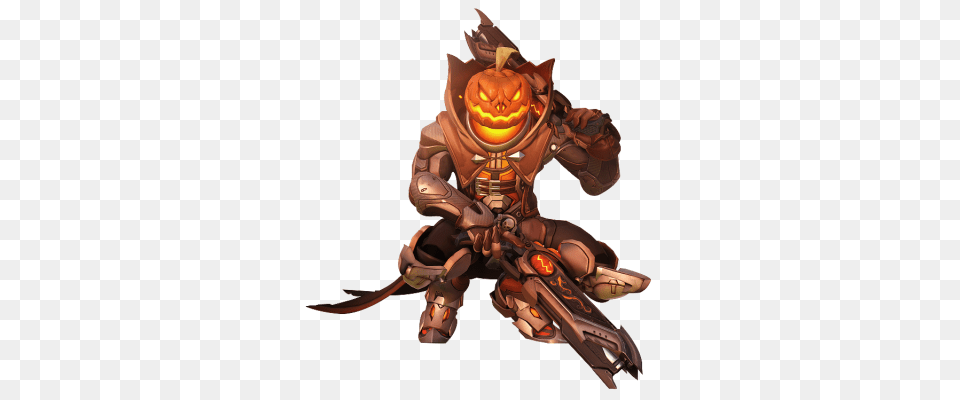 Pumpkin Reaperfrom Best Overwatch Halloween Skins List, Gun, Weapon, Baby, Person Png