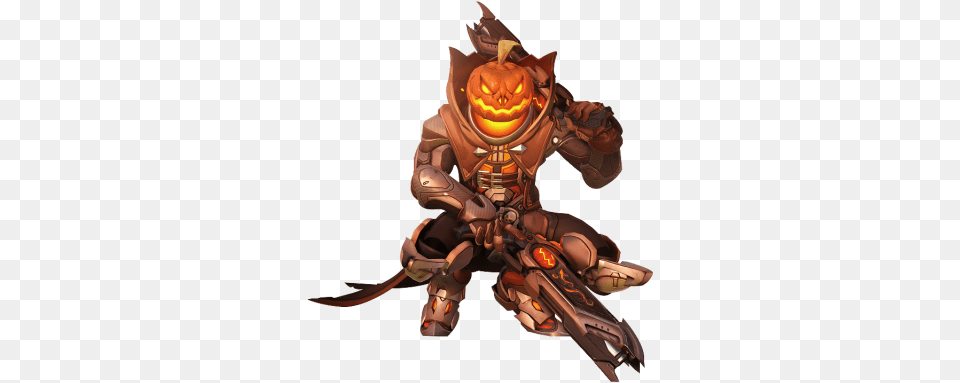 Pumpkin Reaperfrom Best Overwatch Halloween Skins List Overwatch Reaper Pumpkin Skin, Person Free Png Download