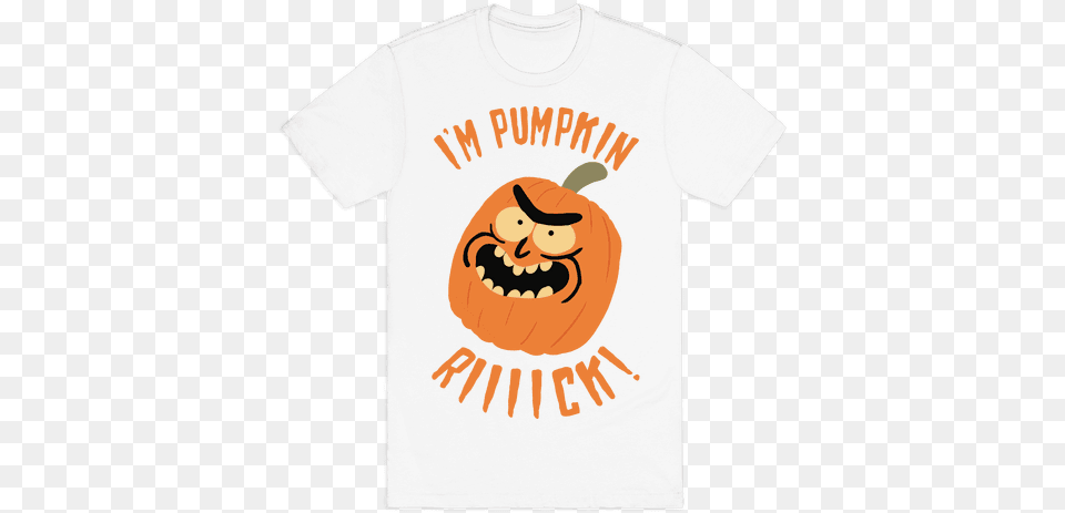 Pumpkin Rick, Clothing, T-shirt, Food, Plant Free Transparent Png