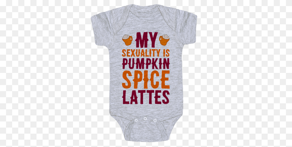 Pumpkin Spice Latte Baby Onesies Lookhuman, Clothing, T-shirt Free Png Download