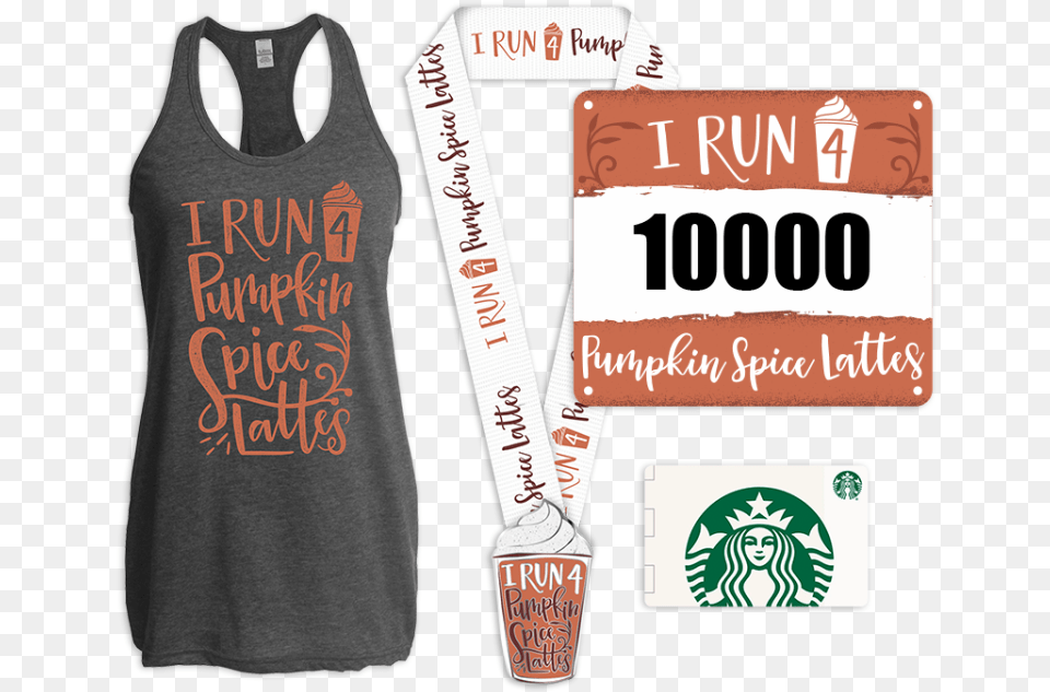 Pumpkin Spice Latte Virtual Run, Clothing, T-shirt, Long Sleeve, Sleeve Free Png