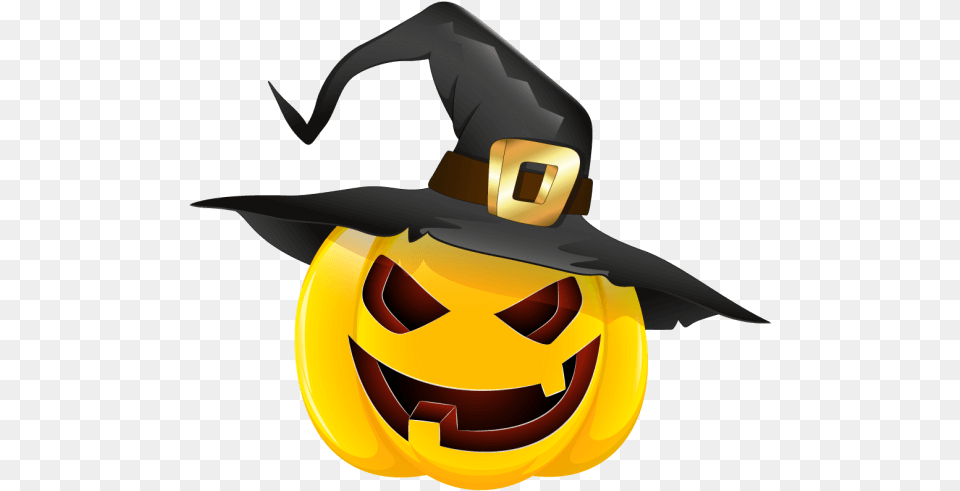 Pumpkin Witch Hat Clipart Pumpkin With A Witch Hat, Festival, Halloween Free Transparent Png