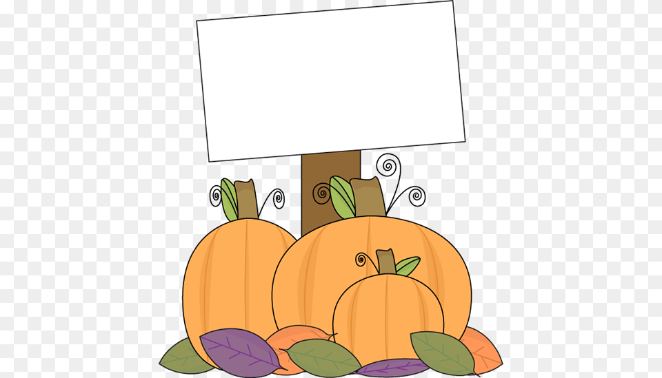 Pumpkin With A Blank Sign Pumpkin Patch Clipart, Food, Lamp, Plant, Produce Free Png