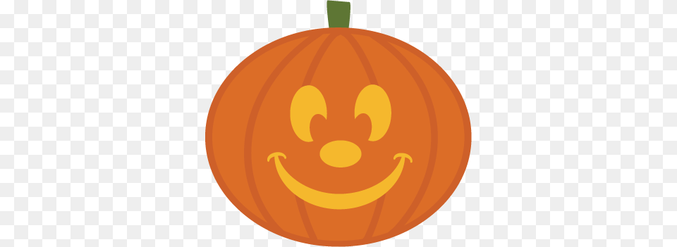 Pumpkin With Face Svg Cut Files For Scrapbooking Halloween Halloween Pumpkin, Food, Plant, Produce, Vegetable Free Png Download