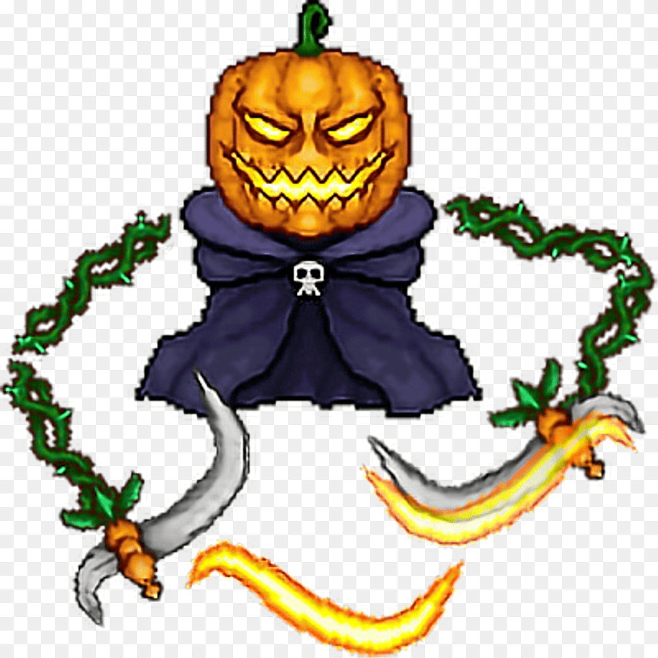 Pumpking Terraria, Baby, Person, Festival, Face Free Png