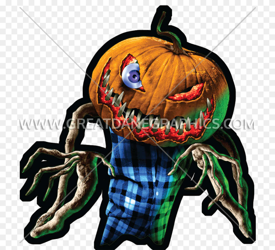 Pumpkinhead Production Ready Artwork For T Shirt Printing, Animal, Dinosaur, Reptile, Scarecrow Free Transparent Png