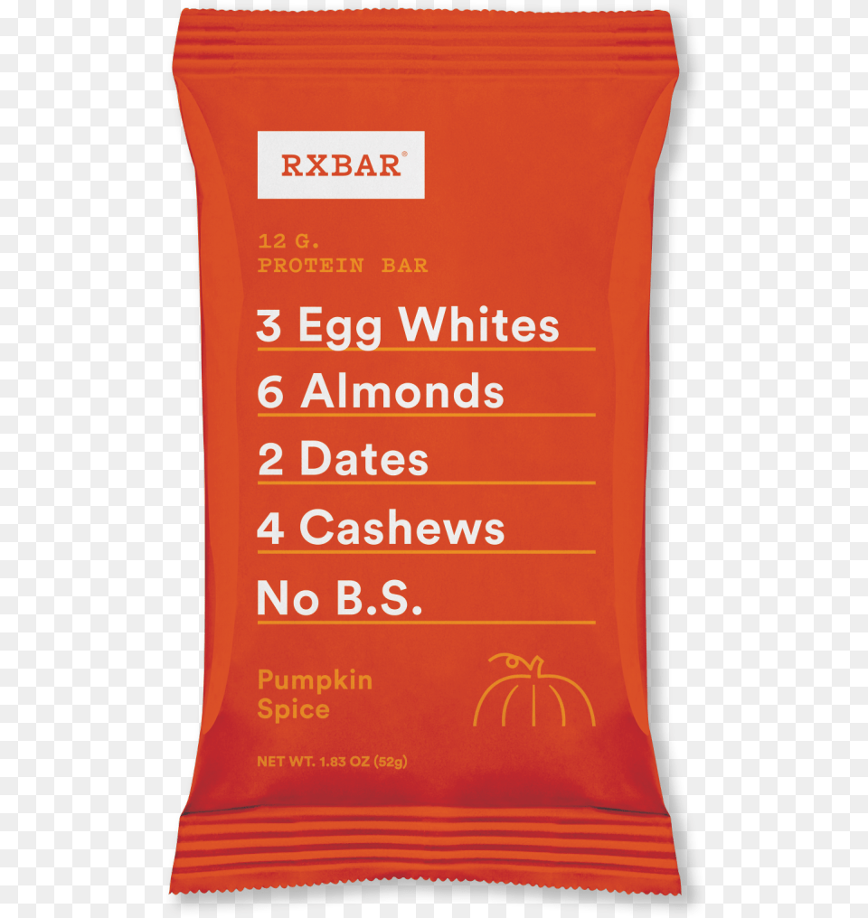 Pumpkinspice Rxbar Rxbar Protein Bar 12 G Pumpkin Spice 183 Oz, Cushion, Home Decor, Book, Publication Free Png