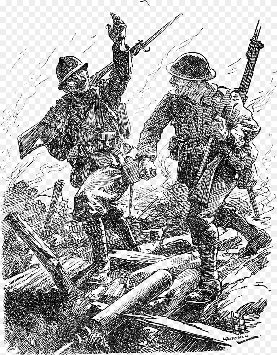 Punch S History Of The Great War P142 Battle Of Ypres, Person, People, Art, Adult Free Transparent Png