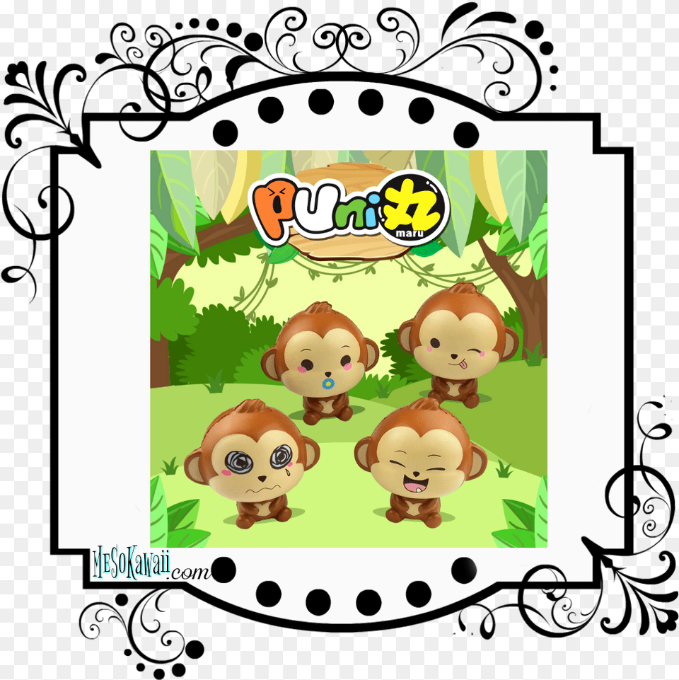 Puni Maru Melon Bun Squishy, Toy, Baby, Face, Head Png