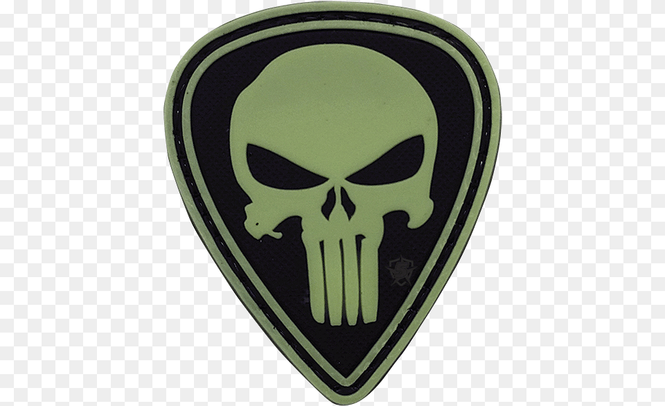 Punisher Diamond Night Glow Morale Patch, Guitar, Musical Instrument, Plectrum Free Transparent Png