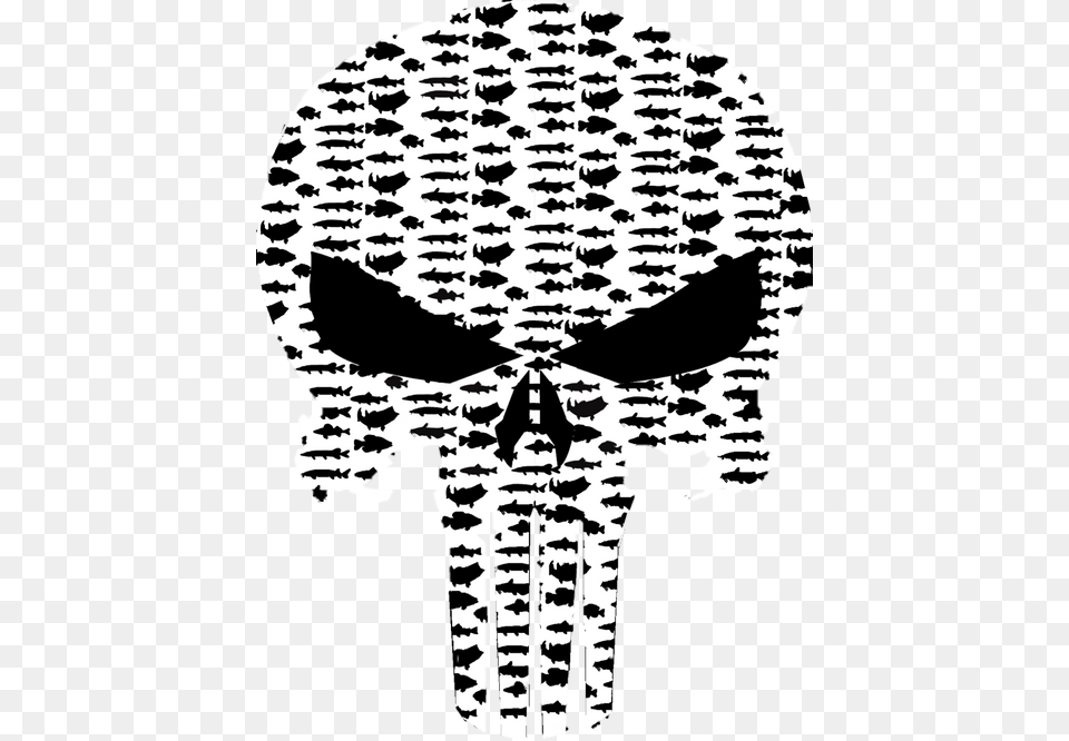 Punisher Fishing Punisher Fishing Punisher Fishing Logo, Stencil, Person, Face, Head Png Image