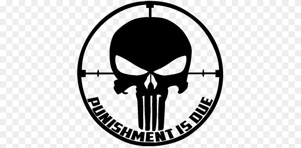 Punisher Photo Punisher Punishment Is Due, Emblem, Symbol, Logo, Stencil Free Transparent Png