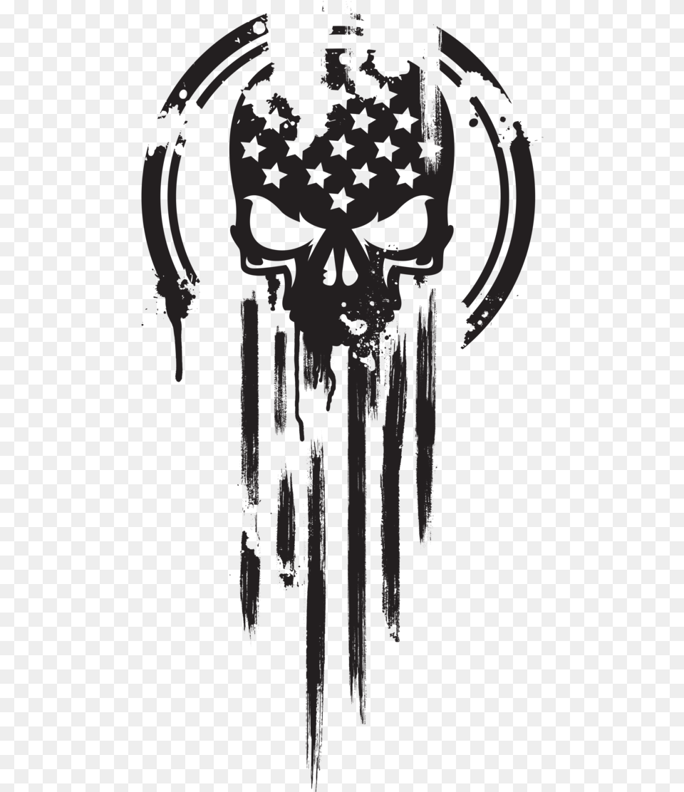 Punisher Skull Design, Person, Nature, Outdoors, Snow Free Png Download