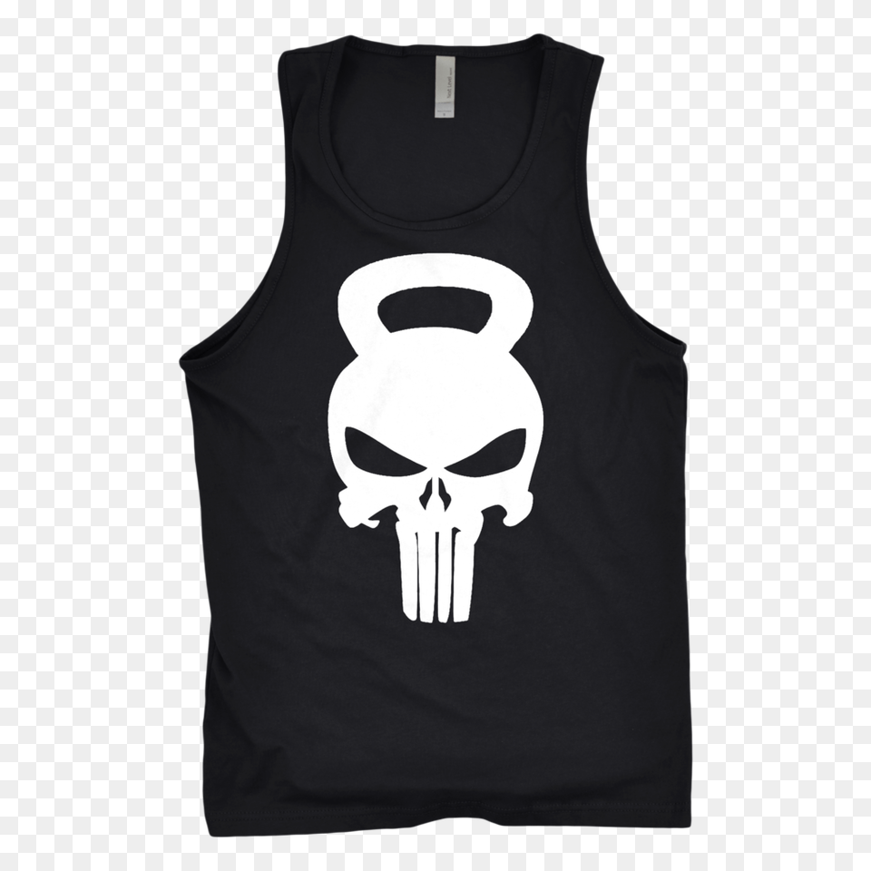 Punisher Skull Kettlebell, Clothing, Tank Top, Vest Free Transparent Png