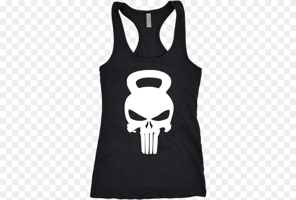 Punisher Skull Kettlebell Download Punisher Skull, Clothing, Tank Top, Person Png