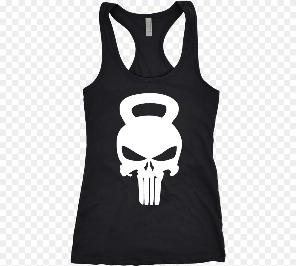 Punisher Skull Kettlebell Punisher Skull, Clothing, Tank Top, Person Free Png Download