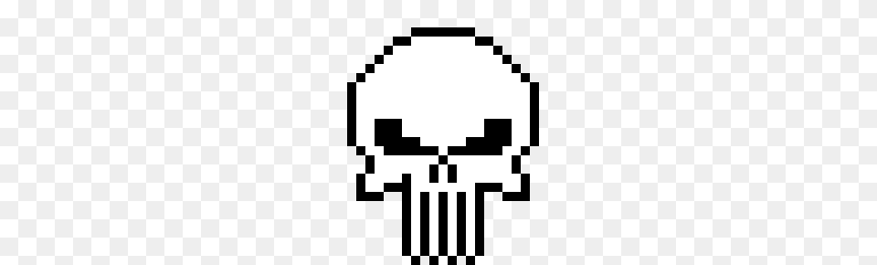 Punisher Skull Pixel Art Maker, Stencil, First Aid Free Png