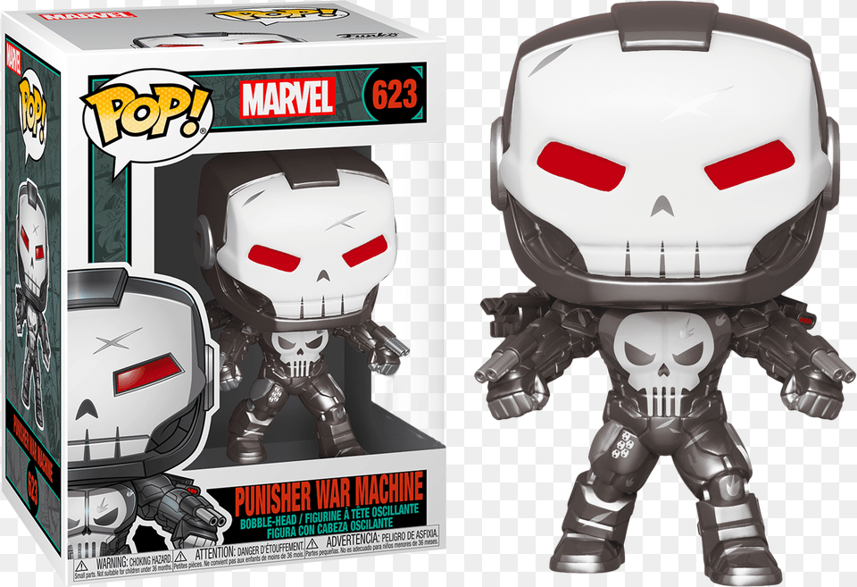 Punisher War Machine Funko, Robot, Toy, Person, Face Free Png
