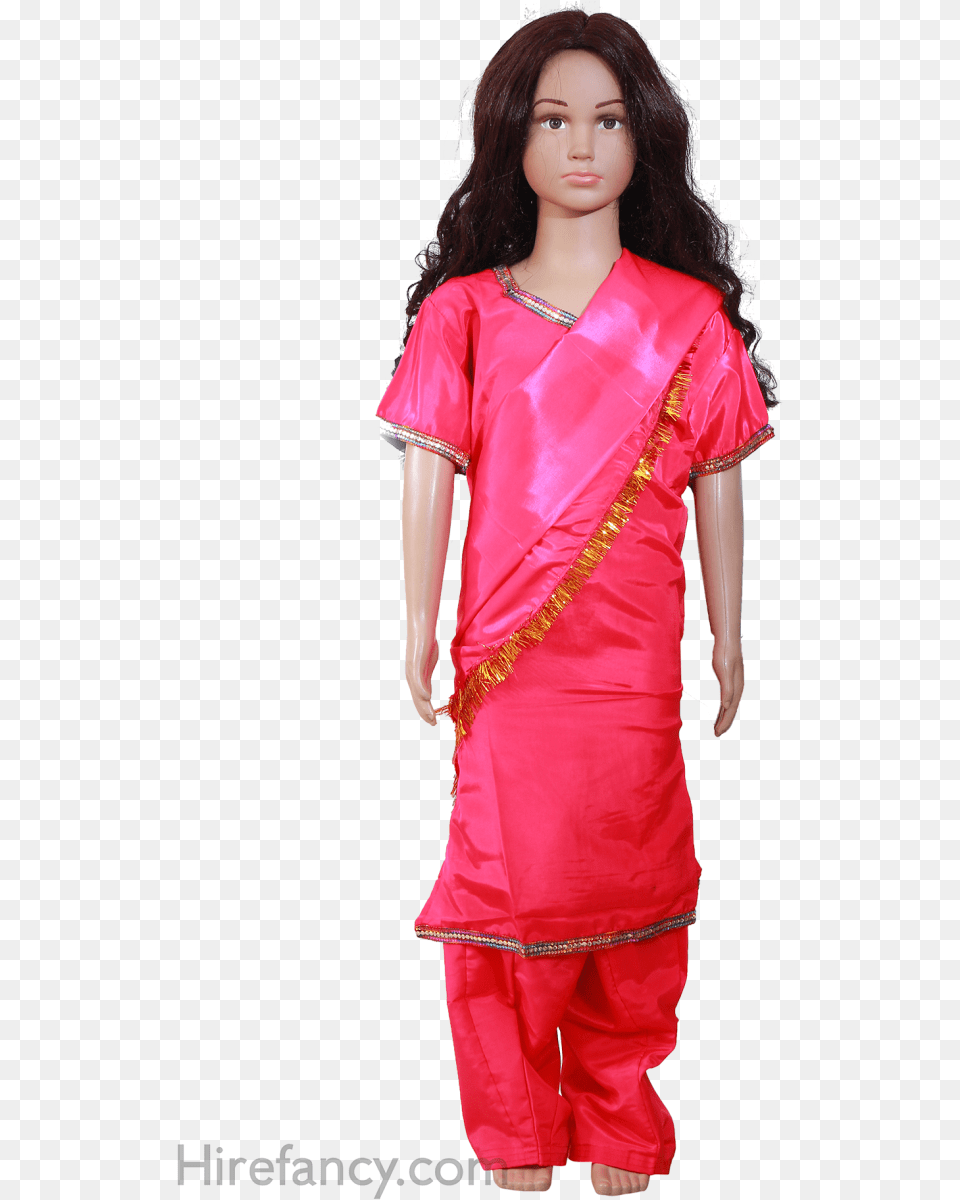 Punjabi Girl Dress Dress, Silk, Adult, Person, Female Png Image