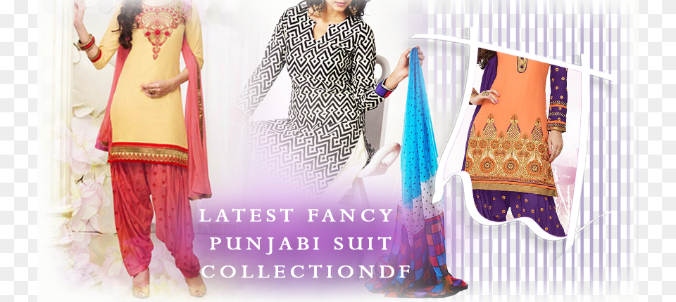 Punjabi Suit Punjabi Dress Banner, Adult, Female, Person, Woman Free Transparent Png