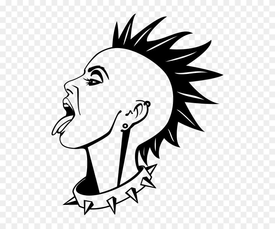 Punk, Stencil, Baby, Person, Face Png