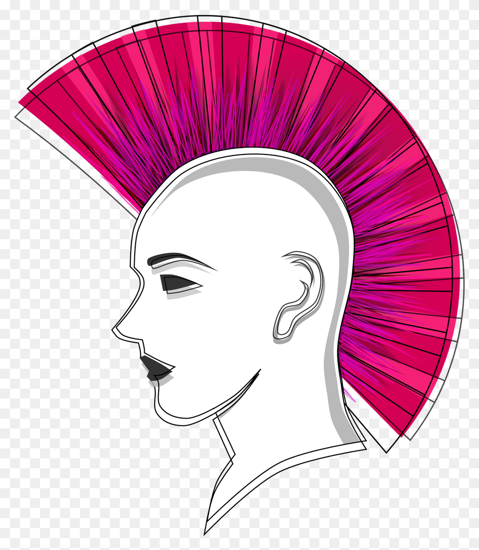 Punk, Art, Drawing, Face, Person Png