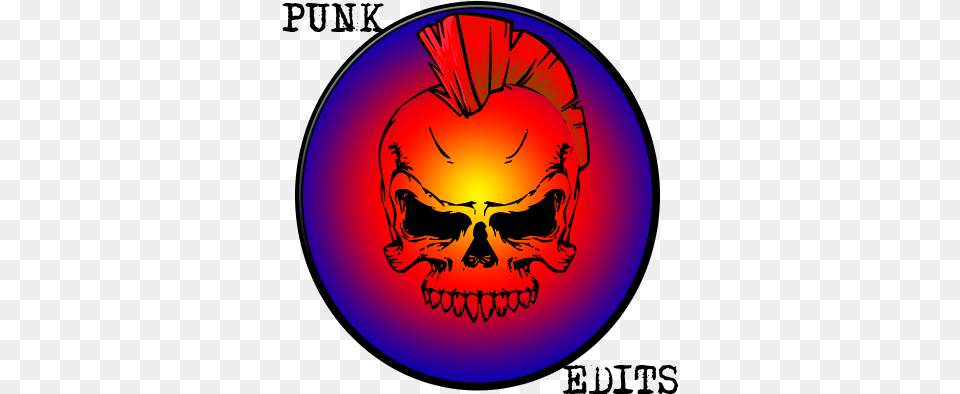 Punk Edits Skull Cartoon No Background, Emblem, Person, Symbol, Face Free Png