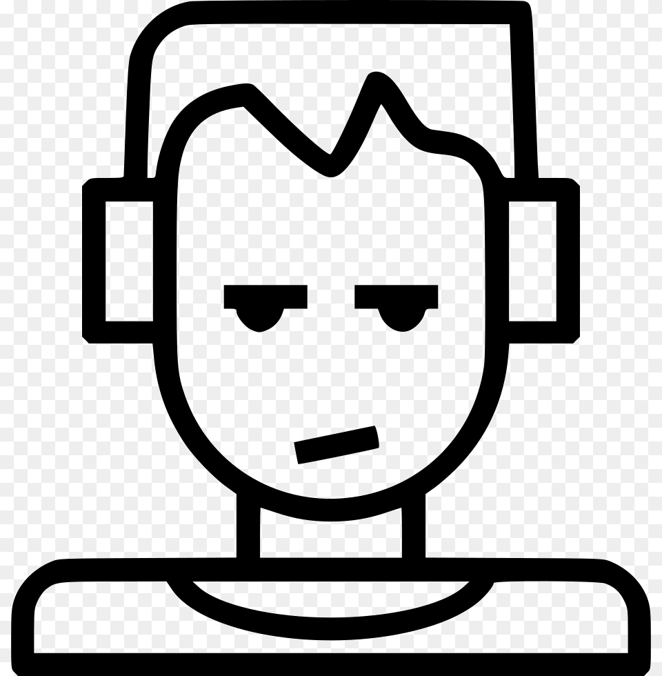 Punk Kid Headphones Human Icon, Stencil, Device, Grass, Lawn Png